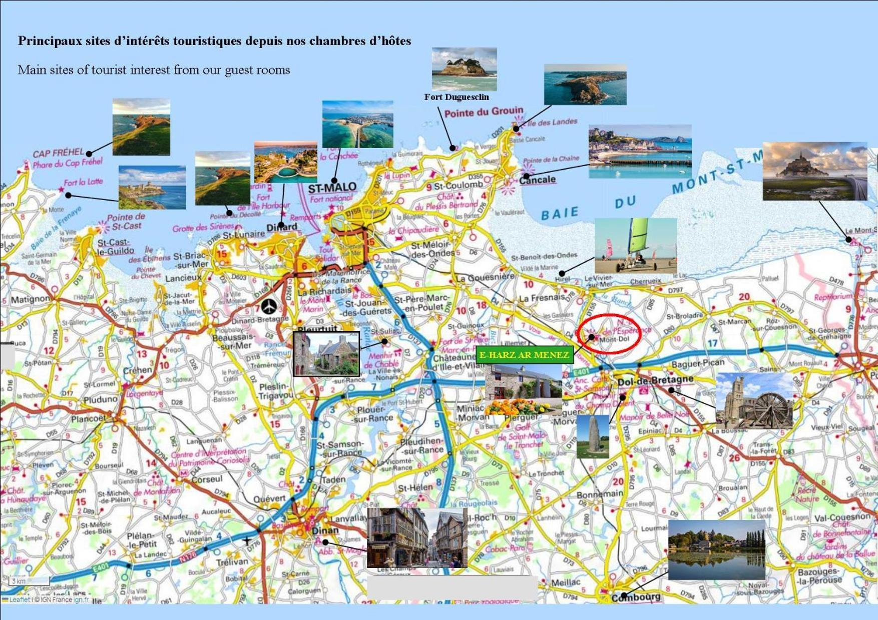 蒙特多尔E-Harz Ar Menez住宿加早餐旅馆 外观 照片
